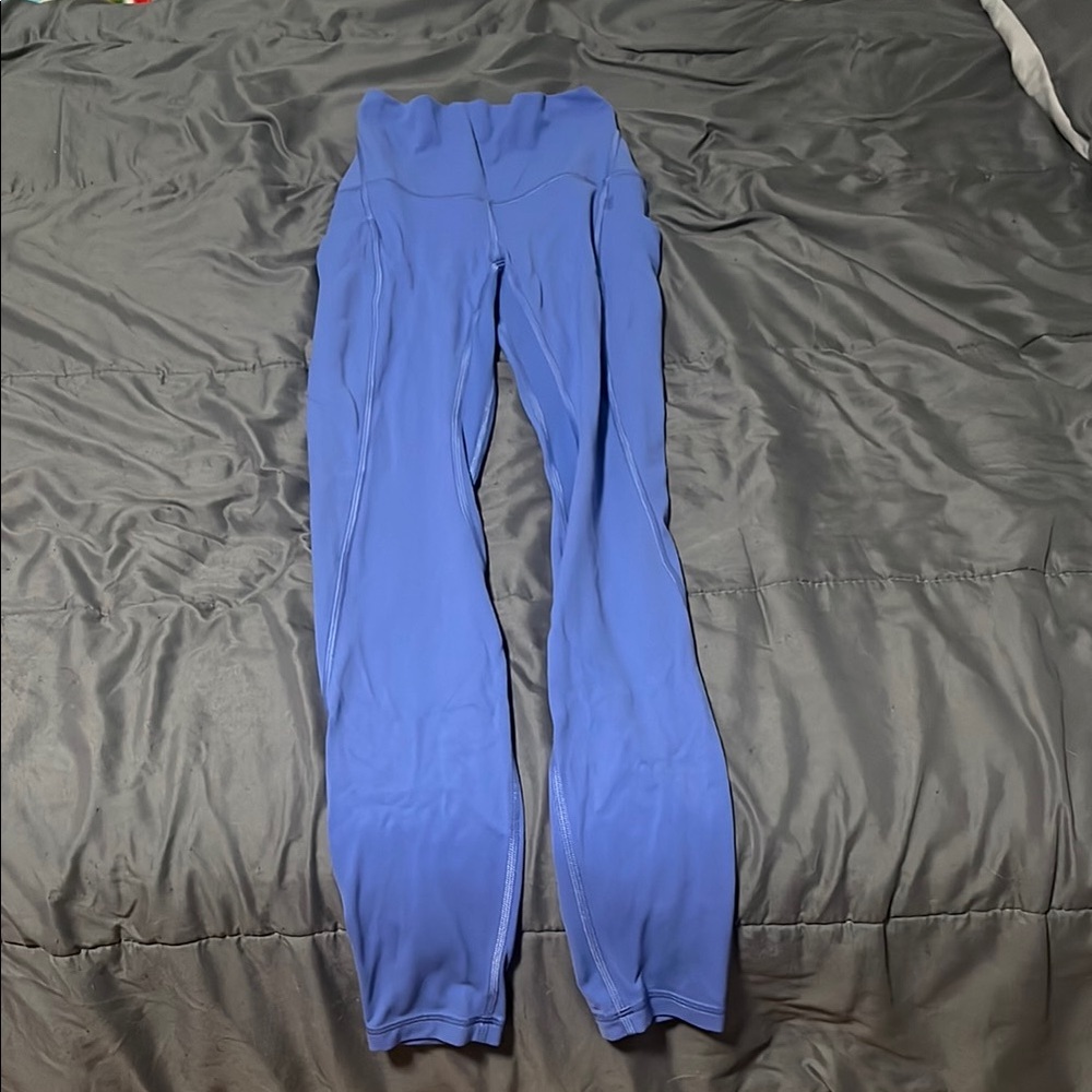 Women's Blue/Purple Lululemon High-Waisted Leggings With Pockets